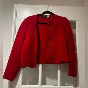 Charter Club Wool Red Sweater/Jacket